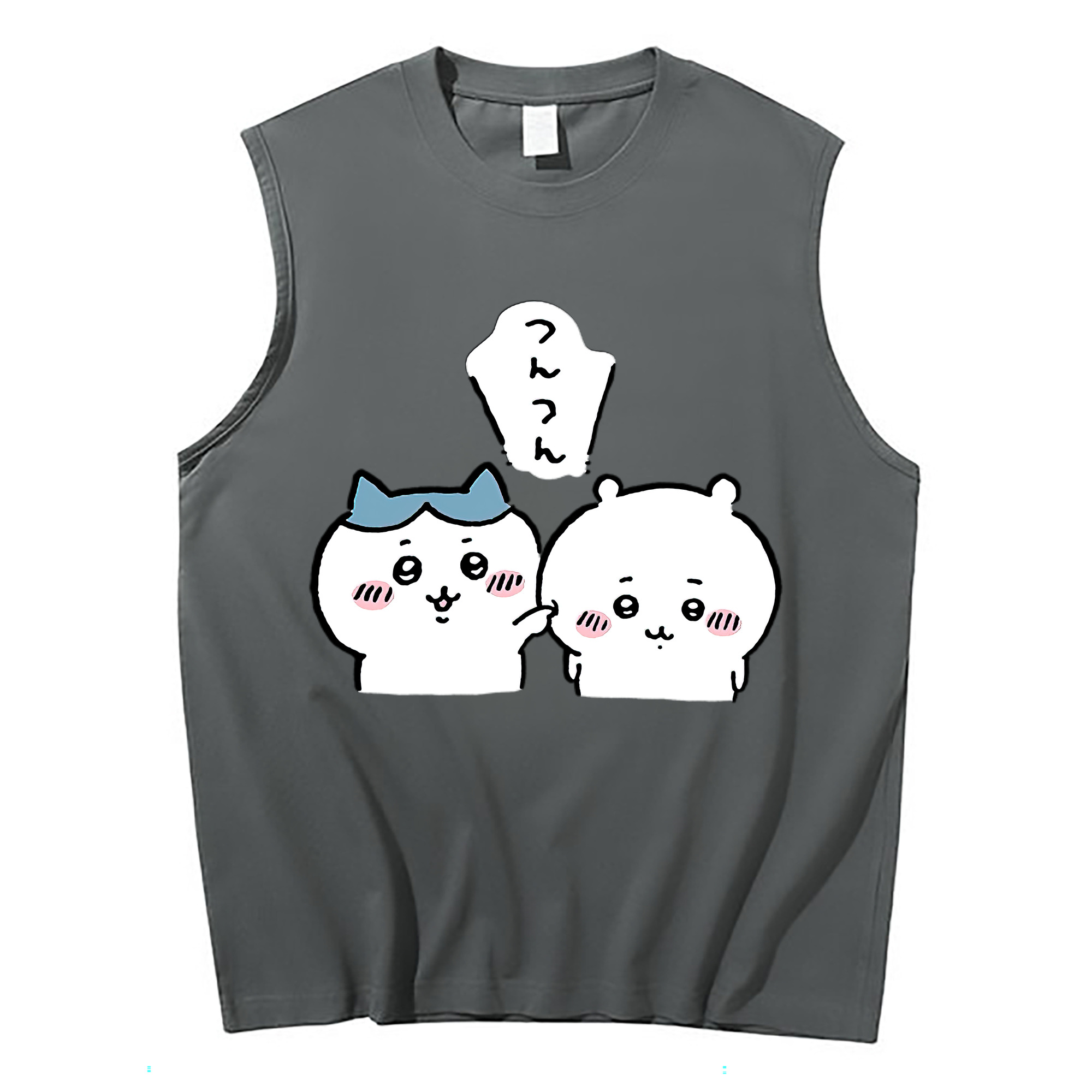 （画像用） ちいかわ ちいかわ Chii-kawa chiikawa コットン100％タンクトップ（フロントプリント）